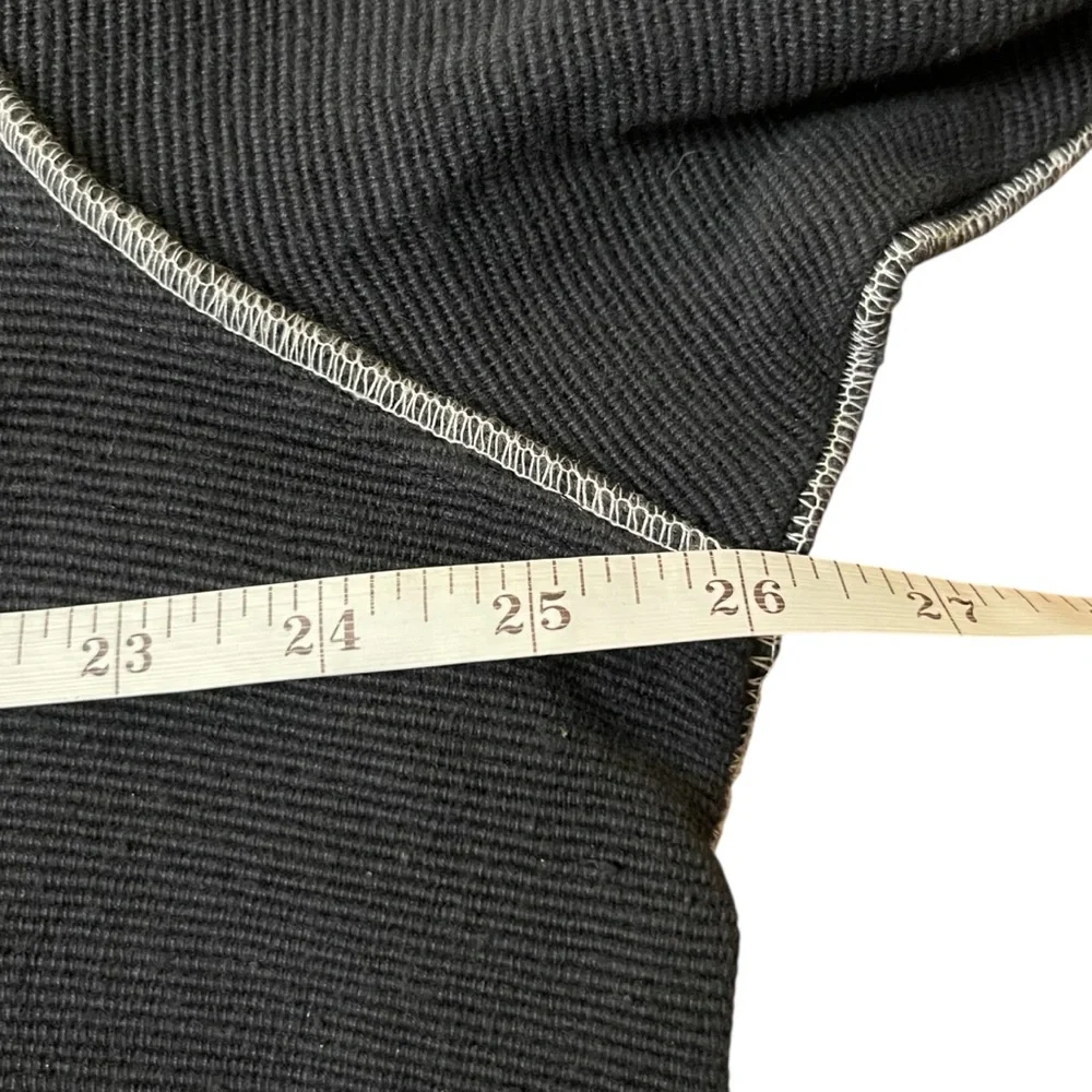 Tribe apeopleunited Women's Faded Black Kimono Artistic‎ Accents Woven Cotton - Picture 7 of 8